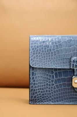 wholesale quality sac a depeches 21 alligator n7 bleu tempete phw
